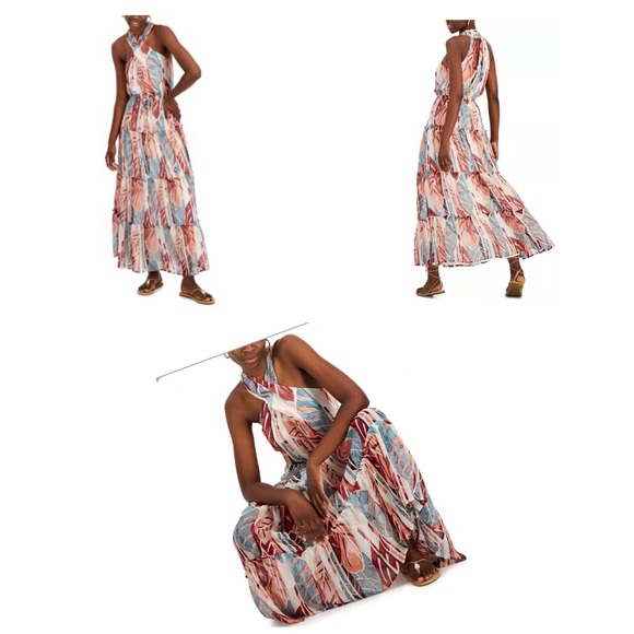 NWT Printed Halter Dress, Inc International Concepts, Small - Picture 4 of 12